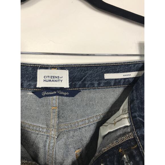 Citizens of Humanity CoH Annina Wide Leg Jeans Premium Vintage 23 Dark Wash EUC - Picture 9 of 14
